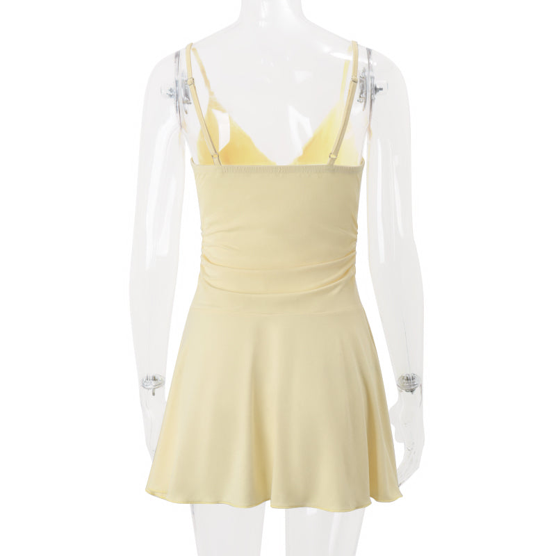 Off Shoulder Mini Dress – Slim A-Line Summer Streetwear