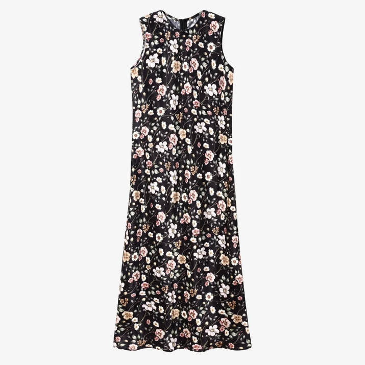 Satin Maxi Dress Set with Knitted Top – Spring Summer Style