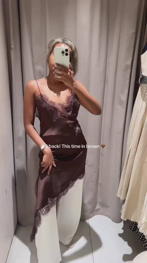 Lace Asymmetric Slip Dress – Elegant Backless Party Wear