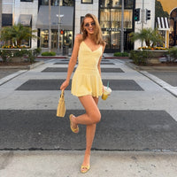 Off Shoulder Mini Dress – Slim A-Line Summer Streetwear