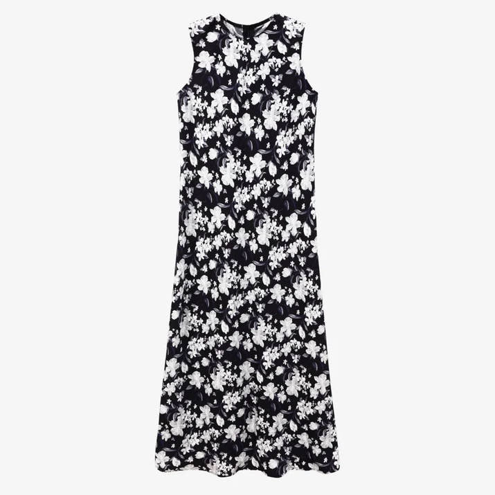 Satin Maxi Dress Set with Knitted Top – Spring Summer Style