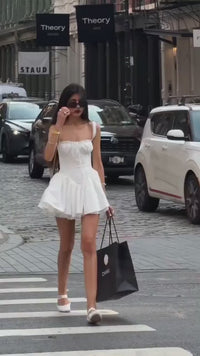 Lace Floral Corset Mini Dress – Elegant Summer Party Wear